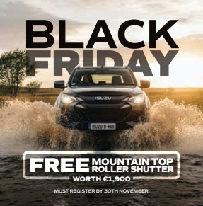 Black Friday Extended: Get a FREE Mountain Top Roller Shutter with Your New ISUZU D-MAX